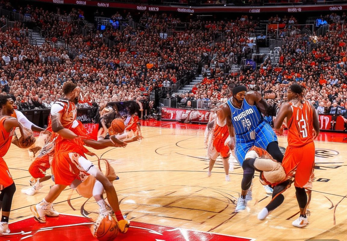 2017-2018赛季火箭对魔术经典对决：攻防较量与明星对决回顾(图1)